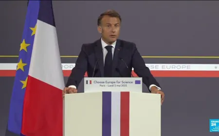 'Research renaissance': Macron envisions transatlantic safe haven for the 'brains of the world'