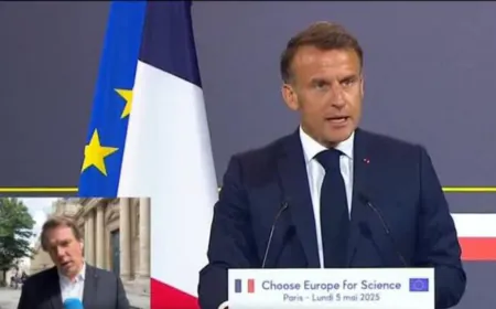 Macron calls US science policy under Trump a mistake