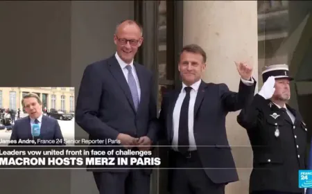 Macron and Merz vow united front in face of challenges