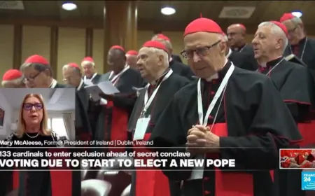 Cardinals' vote due to start to elect a new pope