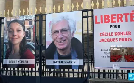Three years of detention in Iran for the French nationals Cécile Kohler and Jacques Paris