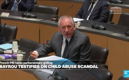 French PM Bayrou testifies on child abuse scandal