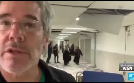 Gaza: UK surgeon shares footage of hospital after Israeli strike