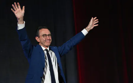 Interior minister Bruno Retailleau wins vote to lead the conservatives in France