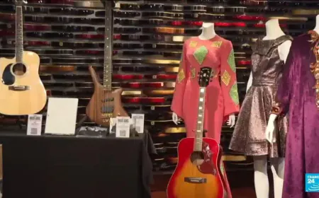 Music Icons auction at New York City Hard rock cafe