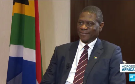 ACROSS AFRICA | Georja Calvin Smith sits down with South Africa's VP in Paris