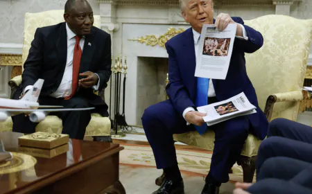 Trump showed Ramaphosa a photo from DRC as proof of ‘White genocide’ in South Africa
