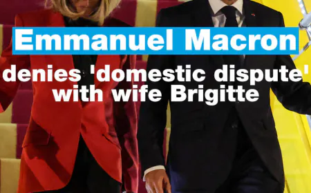 France: Emmanuel Macron denies 'domestic dispute' with wife Brigitte