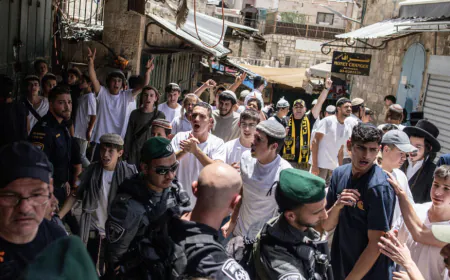 Israeli nationalists chant ‘Death to Arabs’ during Jerusalem Day march