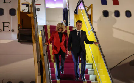 Macron says he and wife were ‘horsing around’ in apparent fight caught on camera