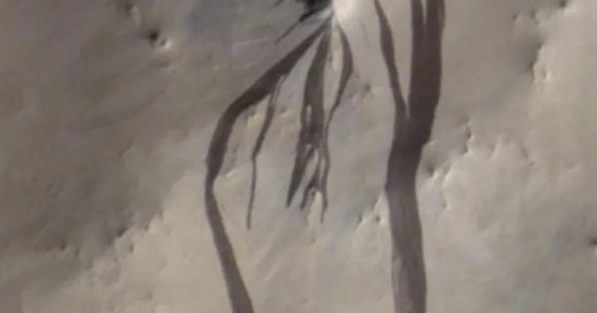 Study suggests scientists were wrong about dark streaks on Mars
