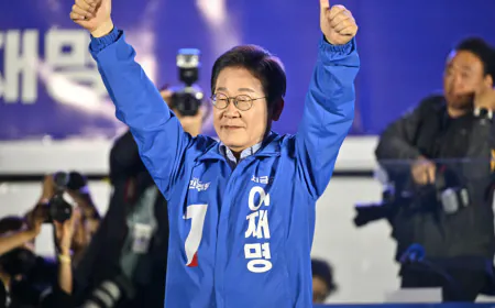 New South Korean President Lee takes power after resounding election win