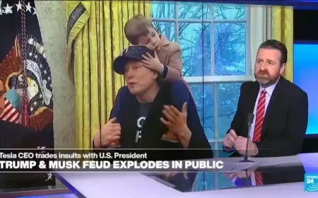 President Trump and Elon Musk feud explodes in public