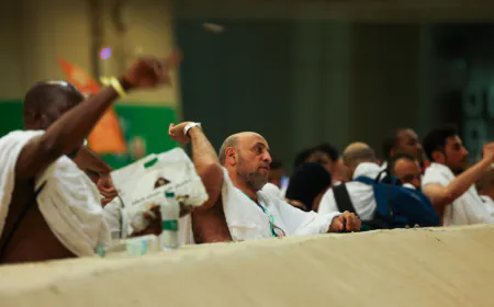 Muslim pilgrims 'stone the devil' as hajj nears end and Eid al-Adha begins