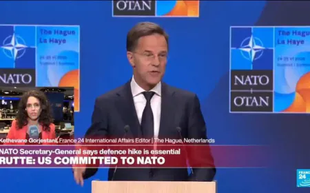 NATO leaders agree on spending hike, vow to defend each other