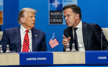 Live: Trump hails NATO spending pledge as 'monumental win for US'