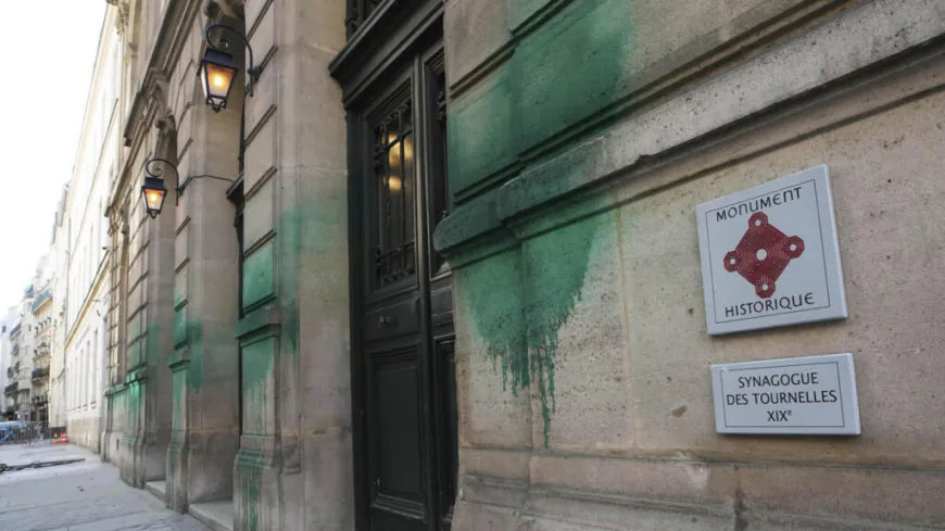 Three Serbs charged over paint attack on France's Jewish sites, Russian involvement suspected