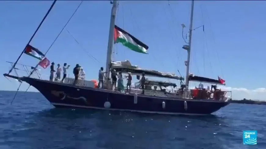 Aid vessel heading to Gaza rescues four Libyan migrants in Mediterranean Sea