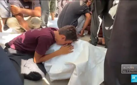 Palestinians mourn director of key Gaza hospital killed in Israeli strike