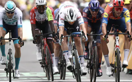 Belgium's Merlier wins tumultuous Tour de France stage three