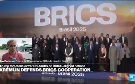 Kremlin says BRICS not directed 'against' third countries, after Trump tariff threat