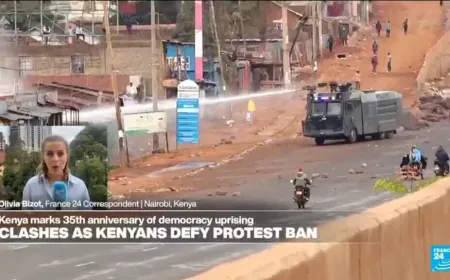 Nairobi locked down as Kenya police clash with protesters