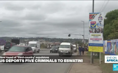 US deports five migrants convicted of crimes to Eswatini
