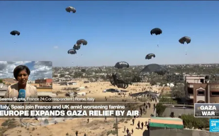 Italy to begin air drops of aid into Gaza, minister says