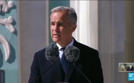Canadian PM Carney attends celebrations on 34th Ukrainian Independence day