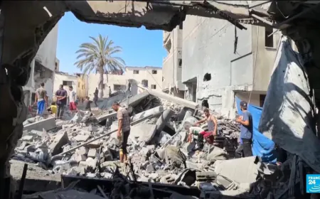 New Israeli strikes around Gaza kill at least 33 as famine announcement raises pressure