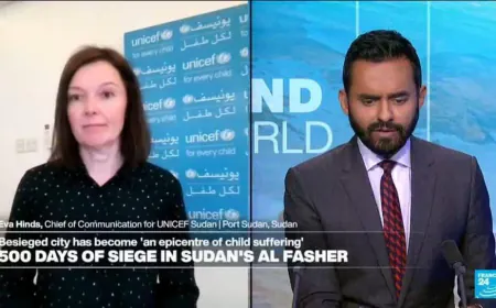 UNICEF says children face starvation and deadly violence in Sudan