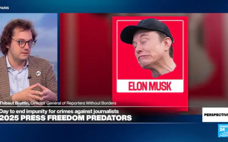 Reporters Without Borders head on group's list of 'press freedom predators'