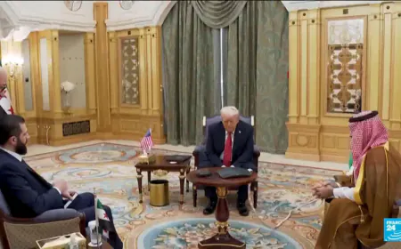 Syrian president al-Sharaa arrives in US for landmark White House visit