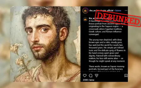 This mummy portrait isn’t from Roman Egypt - it was generated by AI