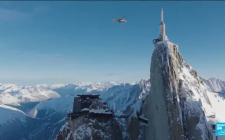 France: Extreme footbridge replacement at Mont Blanc summit