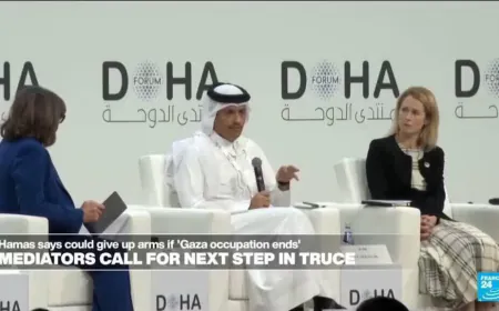 Gaza mediators Qatar and Egypt call for next steps of the truce