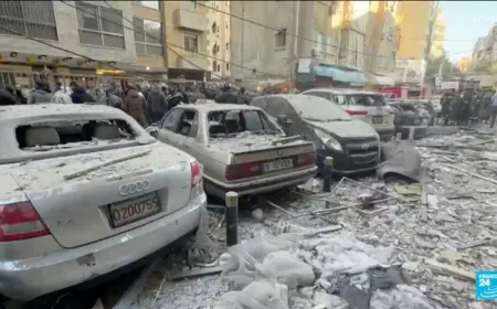 Central Beirut targeted by Israeli strikes for second time since war started