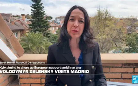 War in Ukraine: Zelensky visits Madrid for talks with PM Sanchez