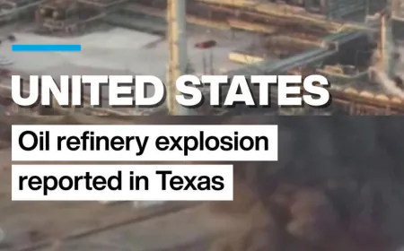 Oil refinery explosion reported in Texas