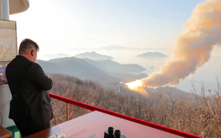 North Korea tests high-thrust engine for missile capable of striking US mainland
