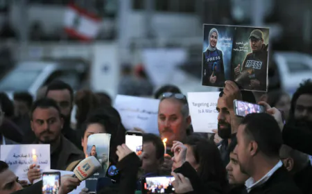 Israeli strike kills three journalists in south Lebanon, authorities denounce 'war crime'