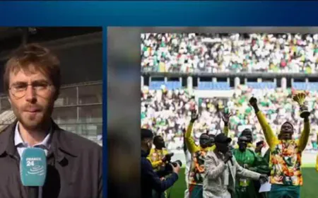 Senegal celebrate AFCON win at Stade de France after being stripped of title