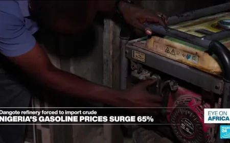 Nigeria's gasoline pump ⁠prices rise by 65%, ​highest in Africa