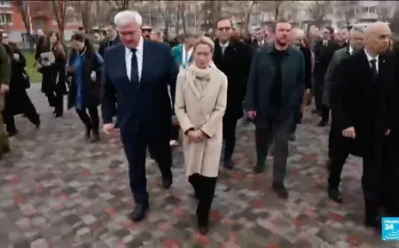 EU shows support to Ukraine at Bucha commemoration