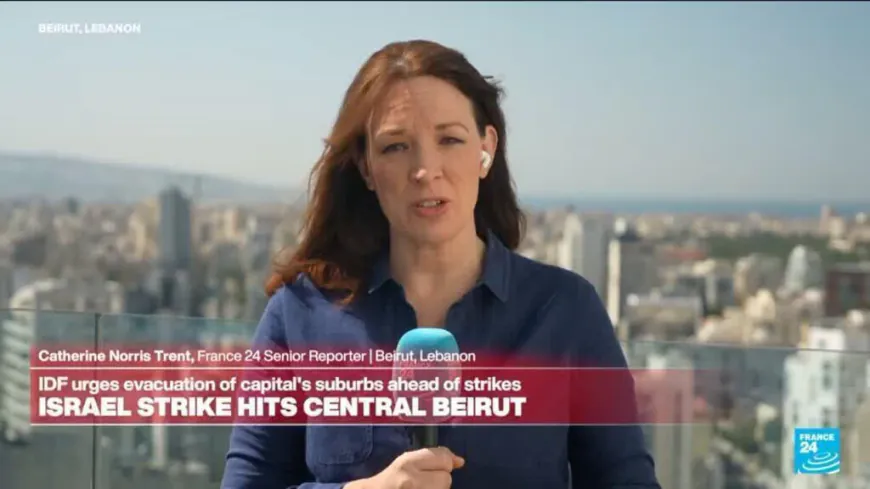 Israel strikes central Beirut, as number of displaced goes over 700,000