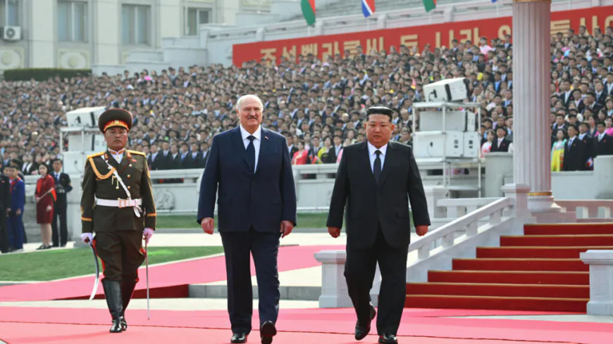 Belarus's Lukashenko greeted by Kim Jong Un on first visit to North Korea