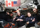 Artemis II astronauts speak during historic lunar mission