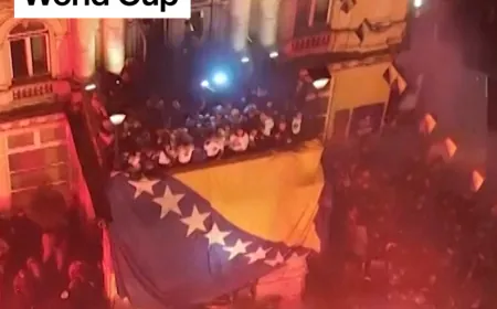 Bosnia celebrates second-ever World Cup qualification