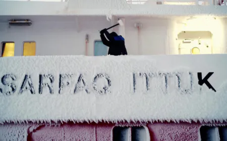 Aboard the Sarfaq Ittuk, Greenland's last ferry