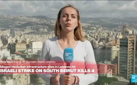 War in the Middle East: Israeli strike on South Beirut kills at least 4 people